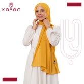 Chiffon Plain Scarf - Mustard